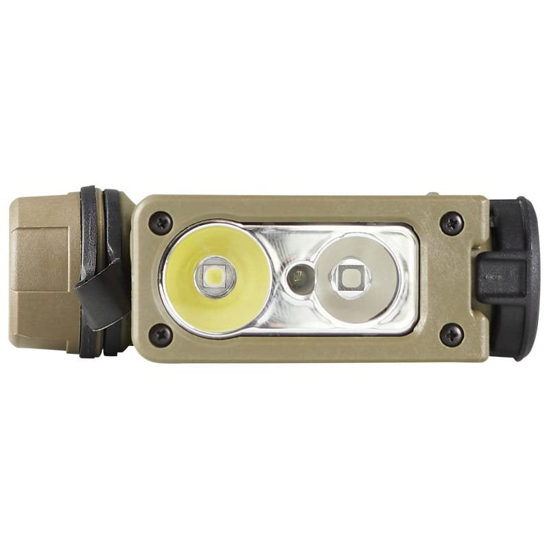 Linterna frontal SIDEWINDER COMPACT 3 resistente y compacta compatible con MOLLE, cinturón y casco