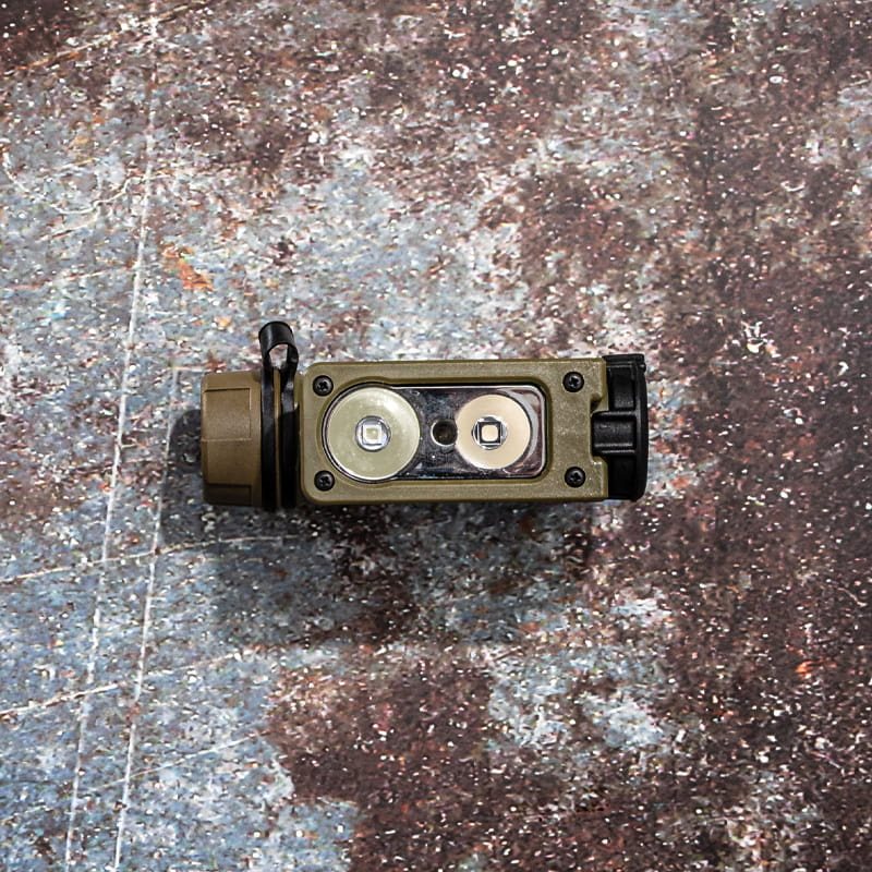 Linterna frontal SIDEWINDER COMPACT 3 resistente y compacta compatible con MOLLE, cinturón y casco