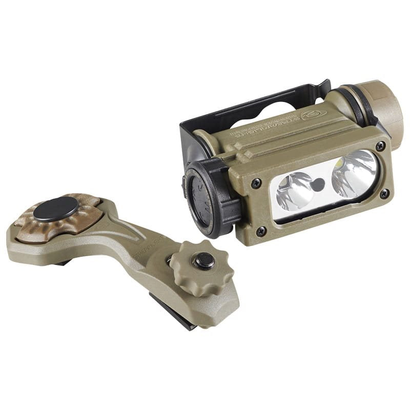 Linterna frontal SIDEWINDER COMPACT 3 resistente y compacta compatible con MOLLE, cinturón y casco