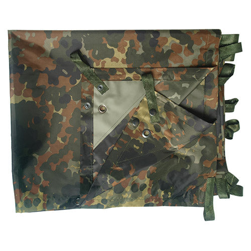 Lona BASHA de nylon FLECKTARN 260x170 cm multiusos para protección ante lluvia y sol