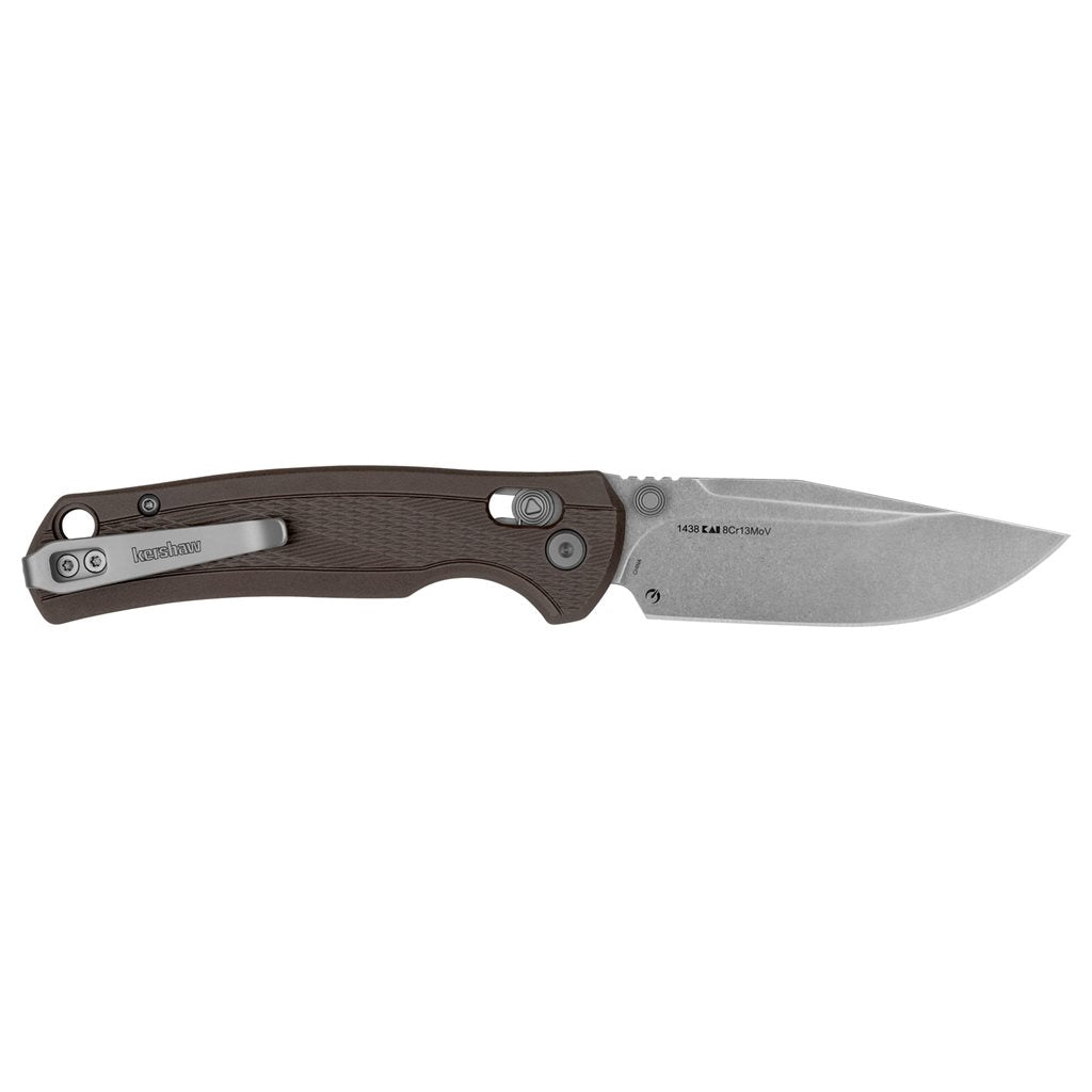 Cuchillo plegable MANEUVER de Kershaw con empuñadura de nylon texturado y hoja stonewashed