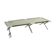 Camilla plegable tipo US verde con armazón reforzado de aluminio