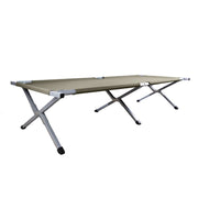 Cama plegable tipo US verde 190x65 cm con armazón de acero