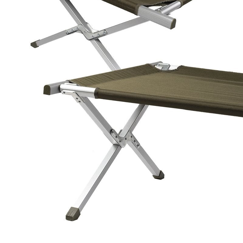 Cama plegable estilo US verde en funda 210 x 70 x 42 cm