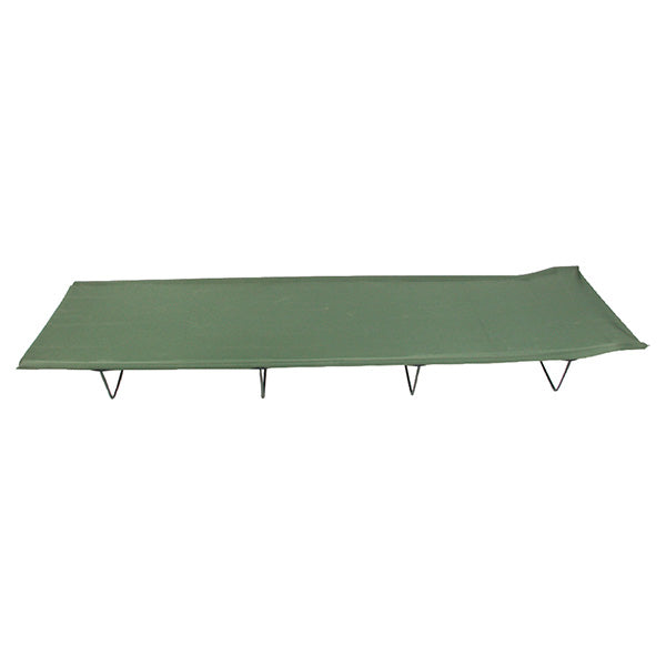 Camastro bajo metálico plegable verde británico, 180×60×19 cm desplegado