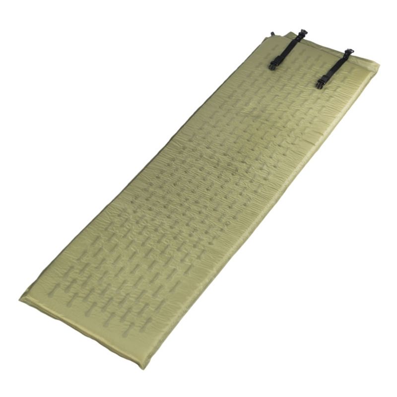 Colchoneta autohinchable WAFFLE verde, vista del producto