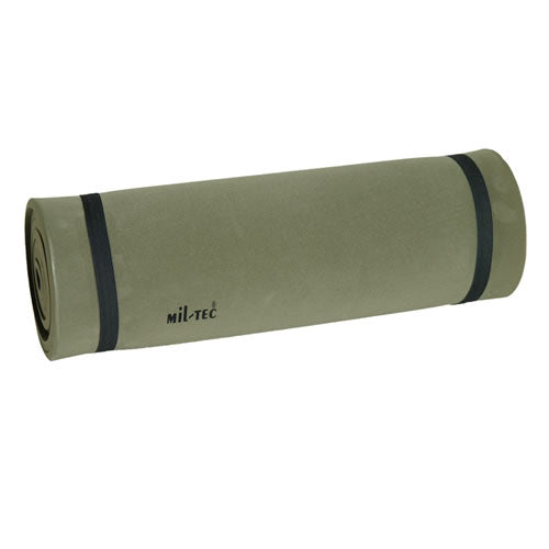 Esterilla MIL-TEC ISO-MATTE verde fabricada en EVA con gomas