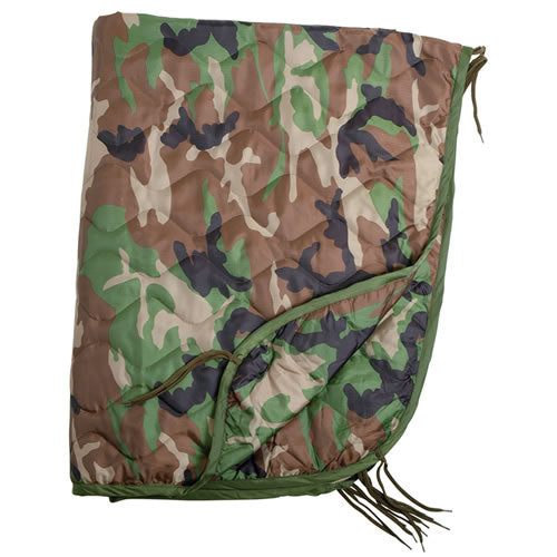 Inserto para poncho US con funda WOODLAND enrollado