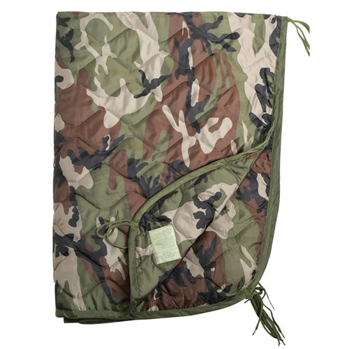 Inserto para poncho US con funda WOODLAND enrollado