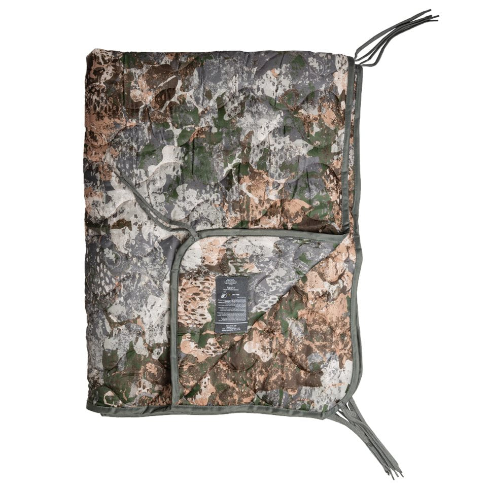 Forro para poncho US con funda doblado y almacenado