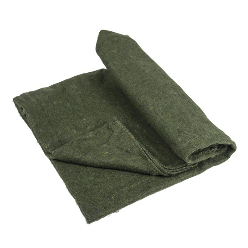 Manta verde 200 x 150 cm, 100% poliéster