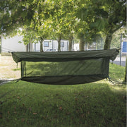 Red hamaca US JUNGLE cerrada con funda de transporte y toldo - cama 200x100 cm