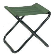 Silla plegable CAMPING verde con marco de acero y funda de poliéster