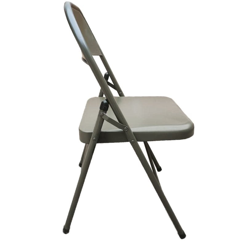 Silla metálica plegable modelo US verde