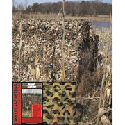 Red de camuflaje BASIC LIGHT FLECKTARN 2,2 x 3 m, patrón marrón-verde