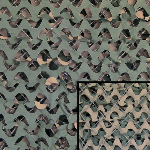 Red de camuflaje BASIC Woodland 3x3 m, tejido 100% poliéster en verde y marrón