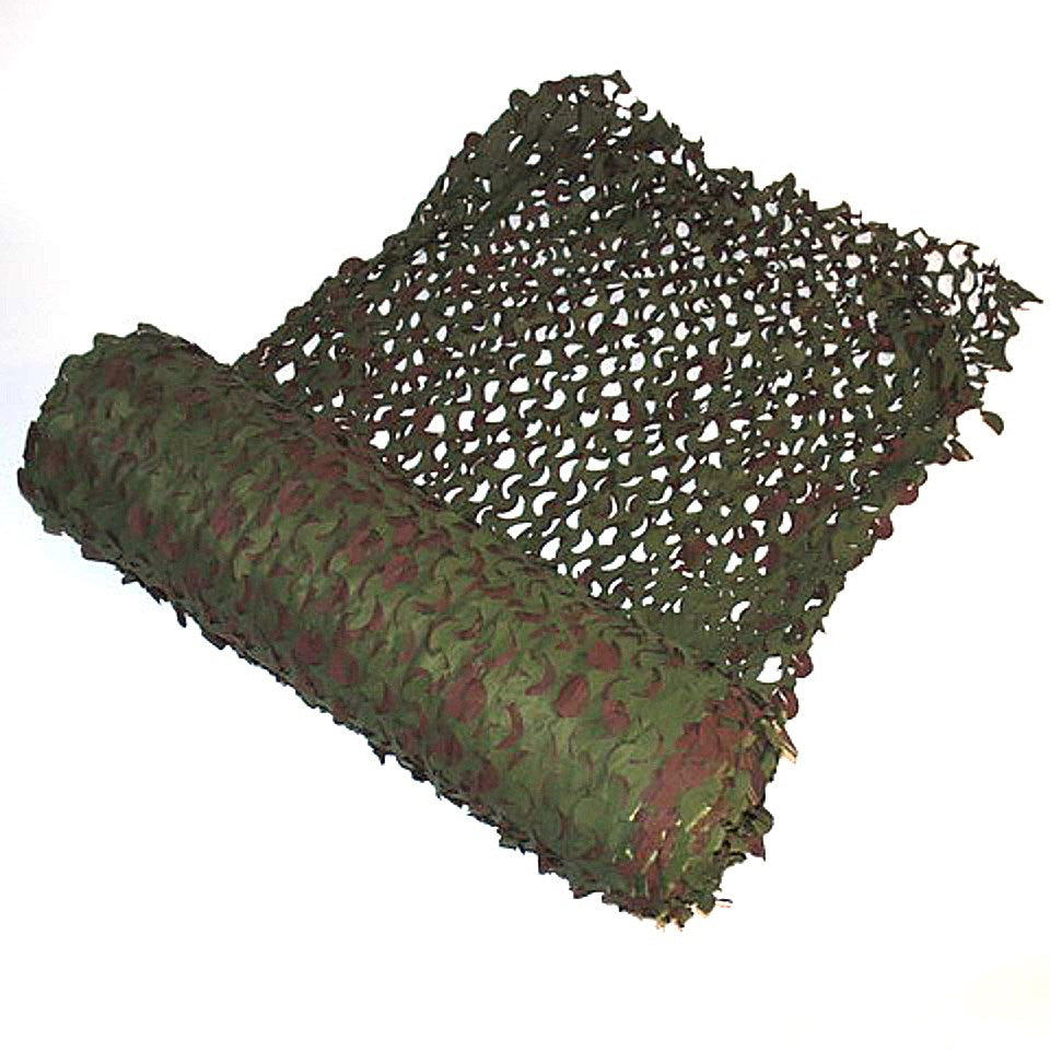 Red de camuflaje BASIC BULK WOODLAND 2,4x78 m en rollo, patrón verde y marrón