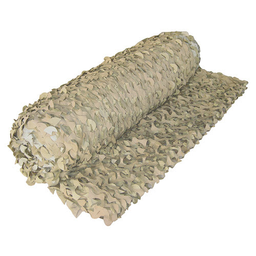 Red de camuflaje BASIC BULK DESERT en rollo 2,4x78 m, verde-marrón, poliéster resistente al agua
