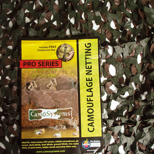 Red de camuflaje WOODLAND 6×2,4 m bicolor verde-marrón, 100% poliéster