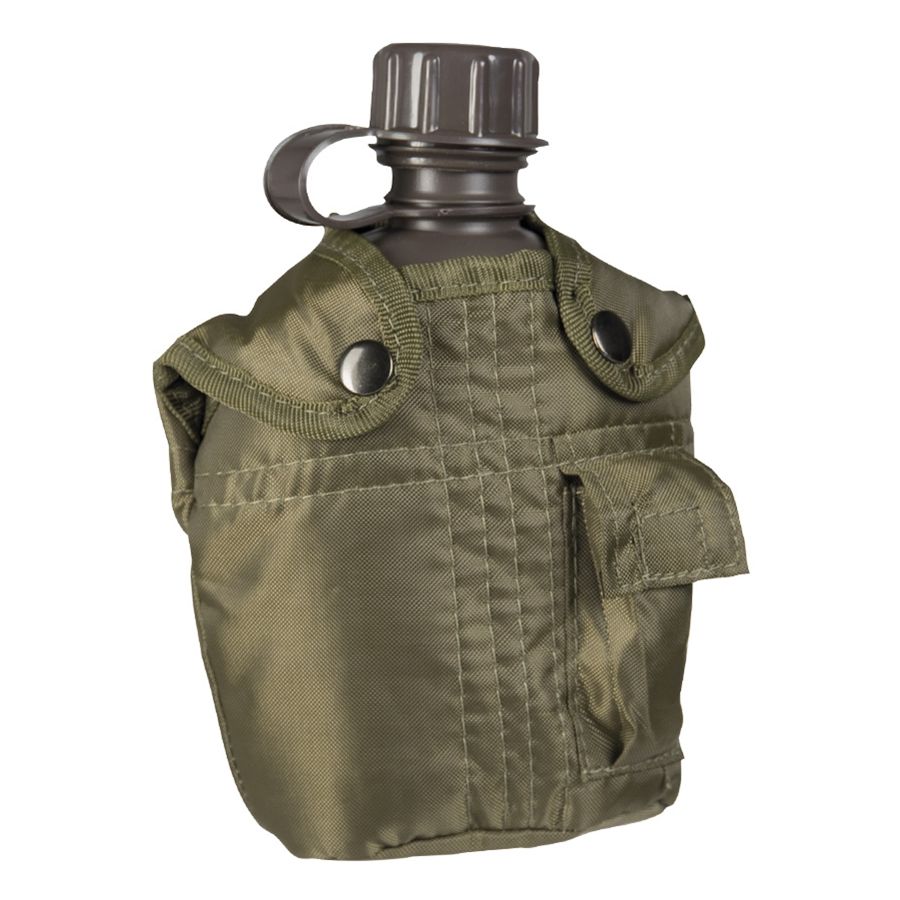 Cantimplora US 1l con funda de nylon verde