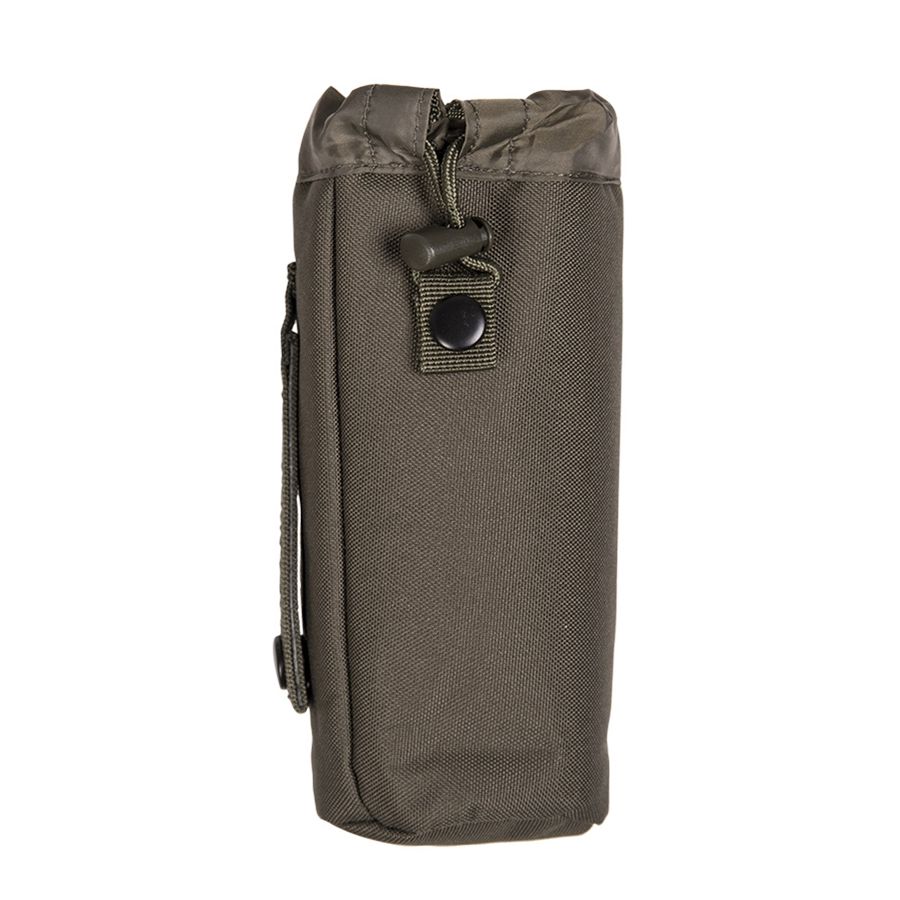 Funda para botella verde Obal na láhev ZELENÝ compatible MOLLE fabricada en poliéster y polietileno