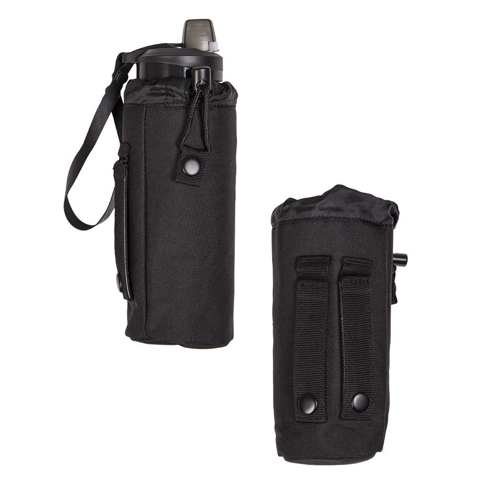 Funda para botella verde Obal na láhev ZELENÝ compatible MOLLE fabricada en poliéster y polietileno