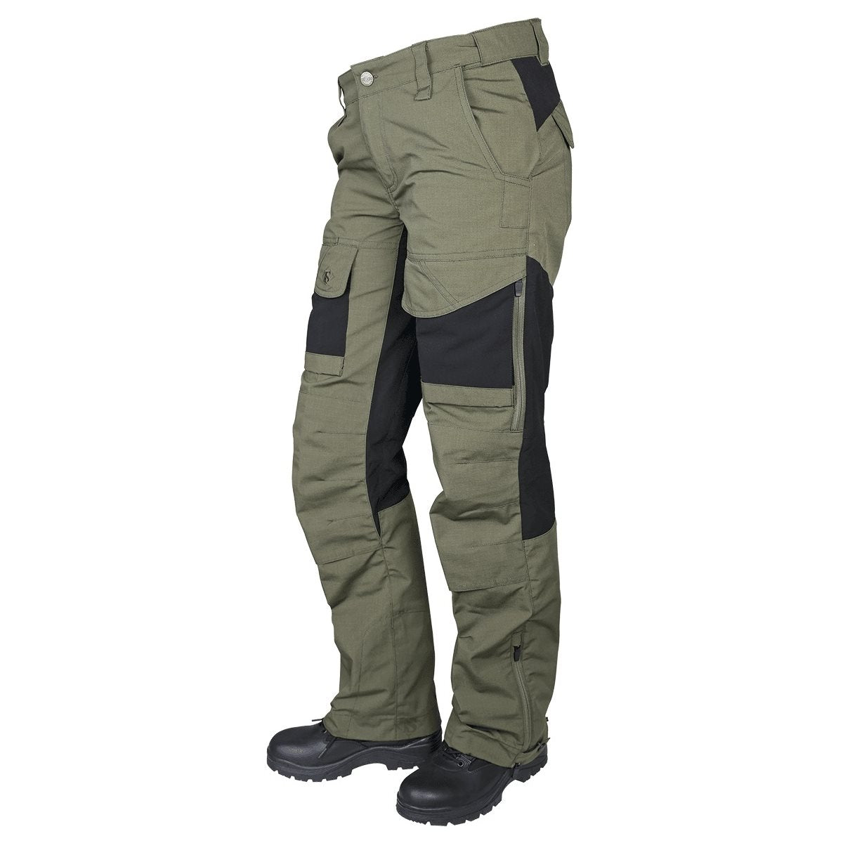 Pantalones mujer 24-7 SERIES XPEDITION rip-stop verde/negro