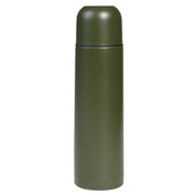 Termo de acero inoxidable verde mate 0,5 l con tapa que sirve de vaso
