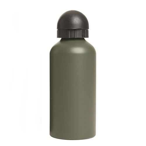 Botella de aluminio 0,5 L color oliva