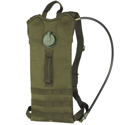 Mochila de hidratación 3L verde con correas y boquilla