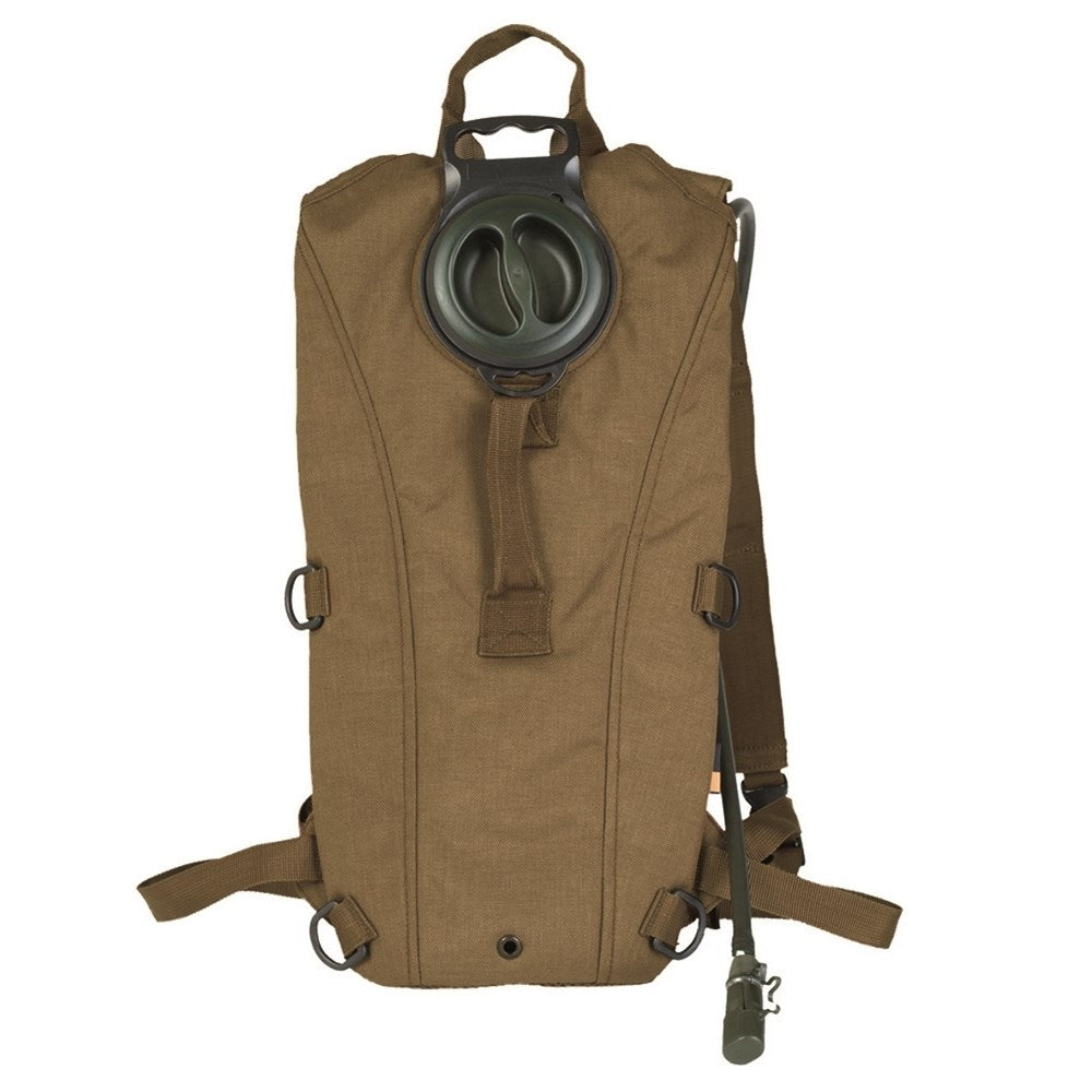 Mochila de hidratación MIL-SPEC 3L verde con depósito AQUATEX y correas ajustables