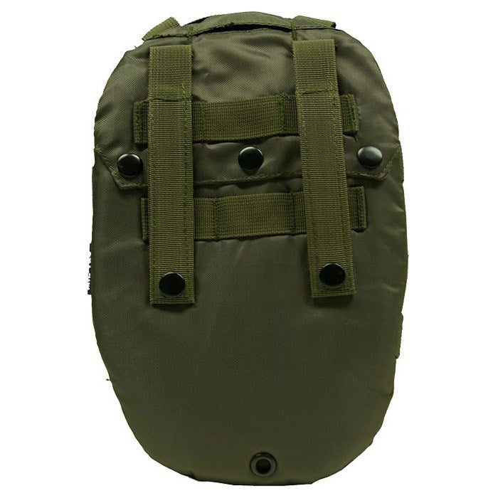 Bolsa de hidratación OVAL 1 L verde con correas para sistema MOLLE
