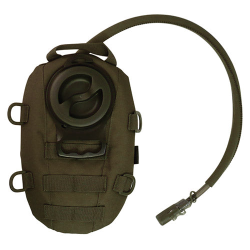 Bolsa de hidratación OVAL 1 L verde con correas para sistema MOLLE
