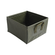 Recipiente plegable de PVC cuadrado verde 13 l, 28x28x17 cm