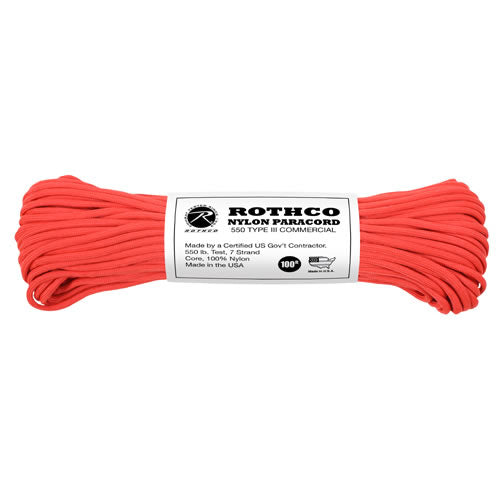 Cuerda Paracord de nylon 550LB ø 4 mm, 30 m