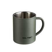 Taza térmica de acero inoxidable doble pared 300 ml color verde oliva