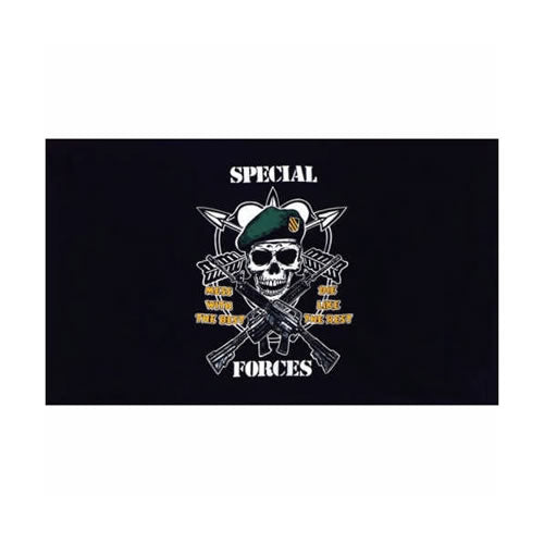 Bandera SPECIAL FORCES con dos ojales metalicos 90x150 cm - ROTHCO