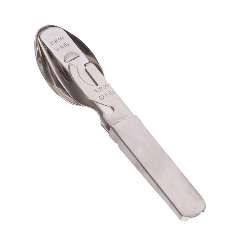 Cubiertos BW plegables 4 piezas de acero (cuchara, tenedor, cuchillo, abridor)