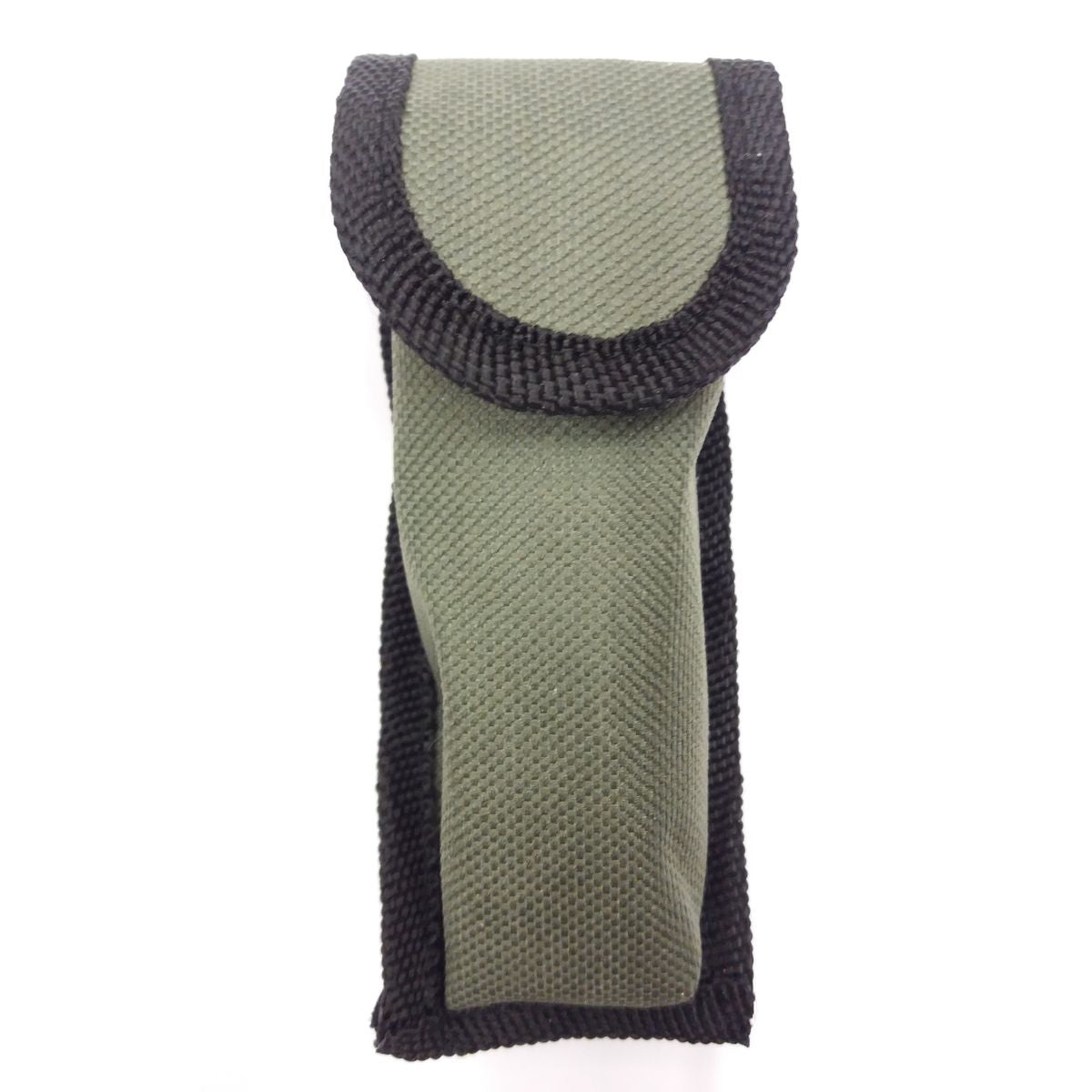 Cubertería plegable 6 en 1 de acero inoxidable con funda verde