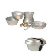 Set de utensilios ALU 3 piezas con hornillo de alcohol Mil-Tec