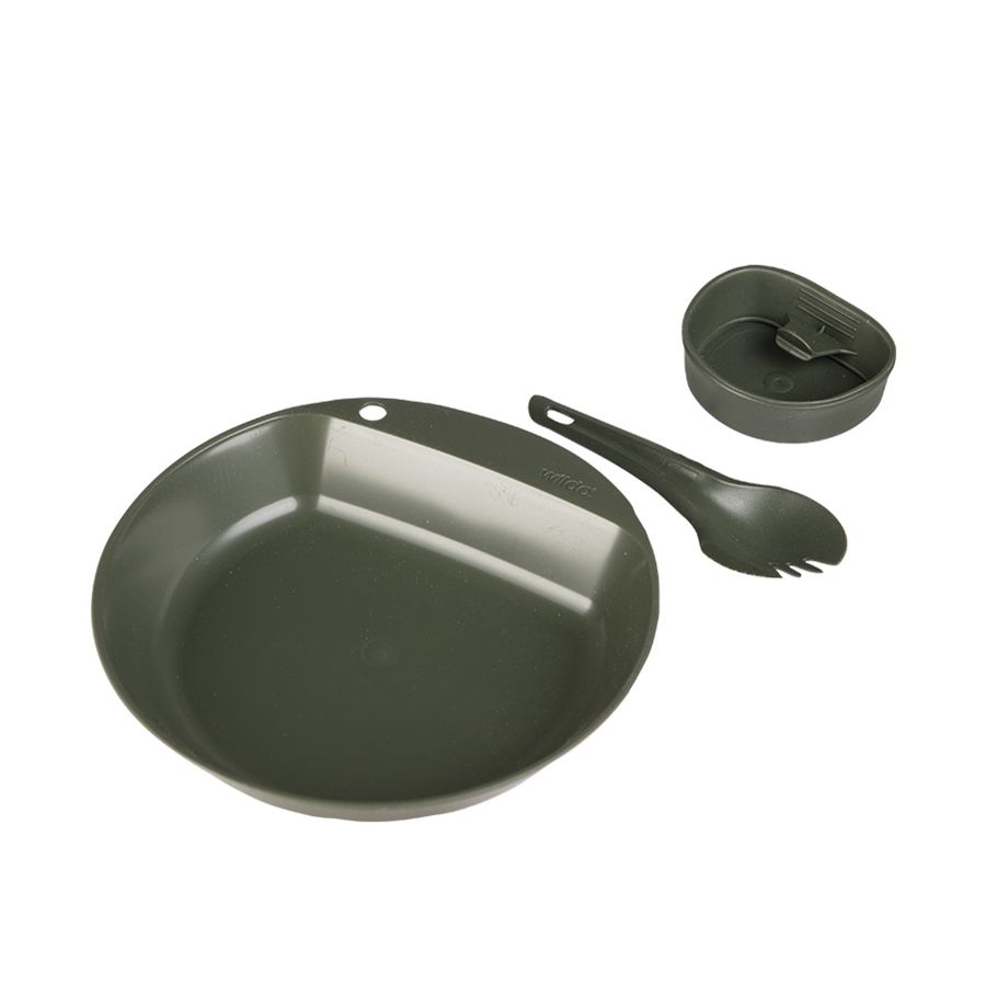 Set de vajilla WILDO PATHFINDER 3 piezas verde para una persona