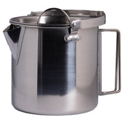 Tetera de acero inoxidable 700 ml con asas plegables y tapa independiente