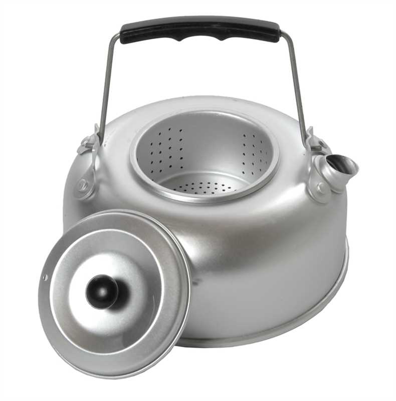Tetera de aluminio anodizada con colador - 14695000