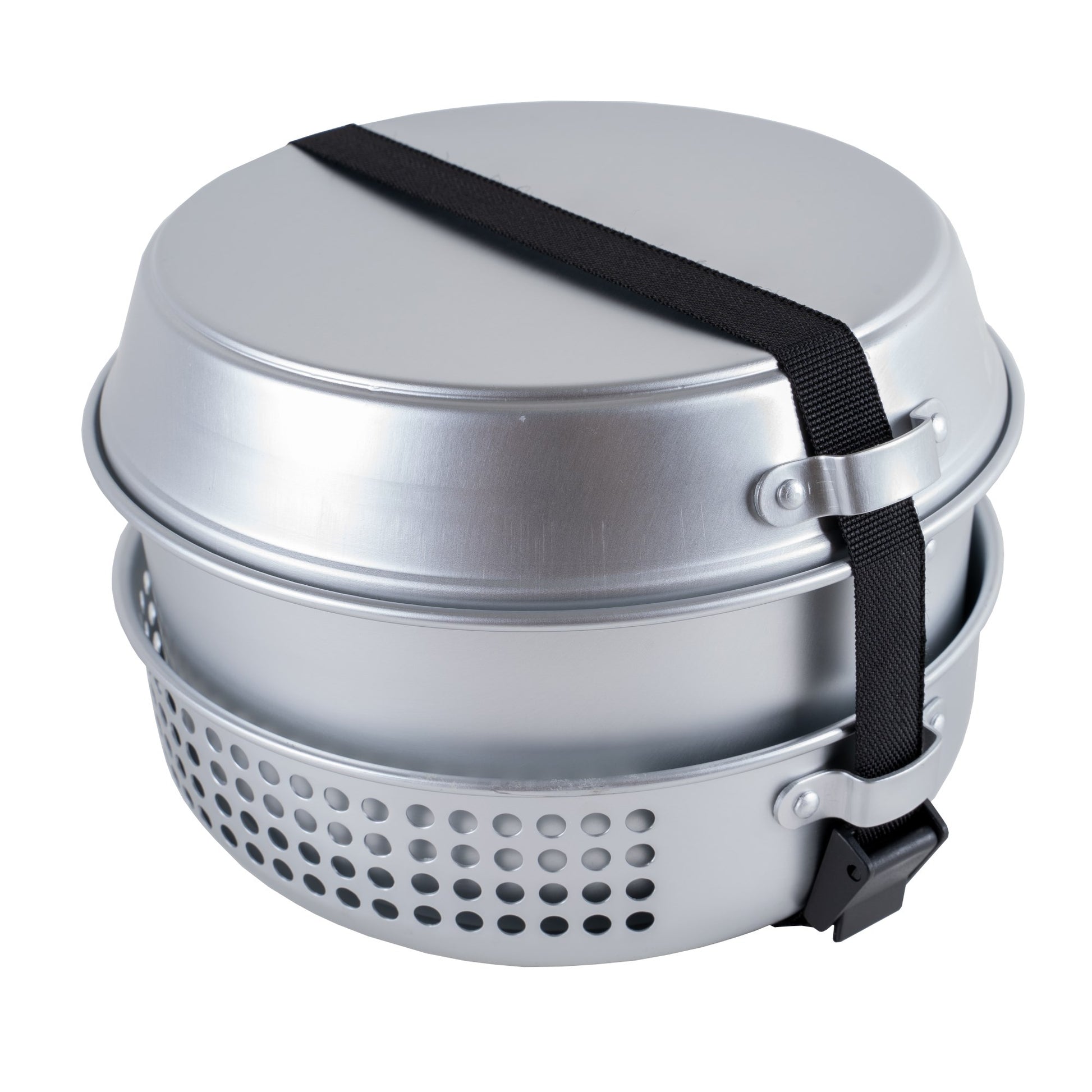 Juego de cocina de 9 piezas de aluminio plegable con tetera