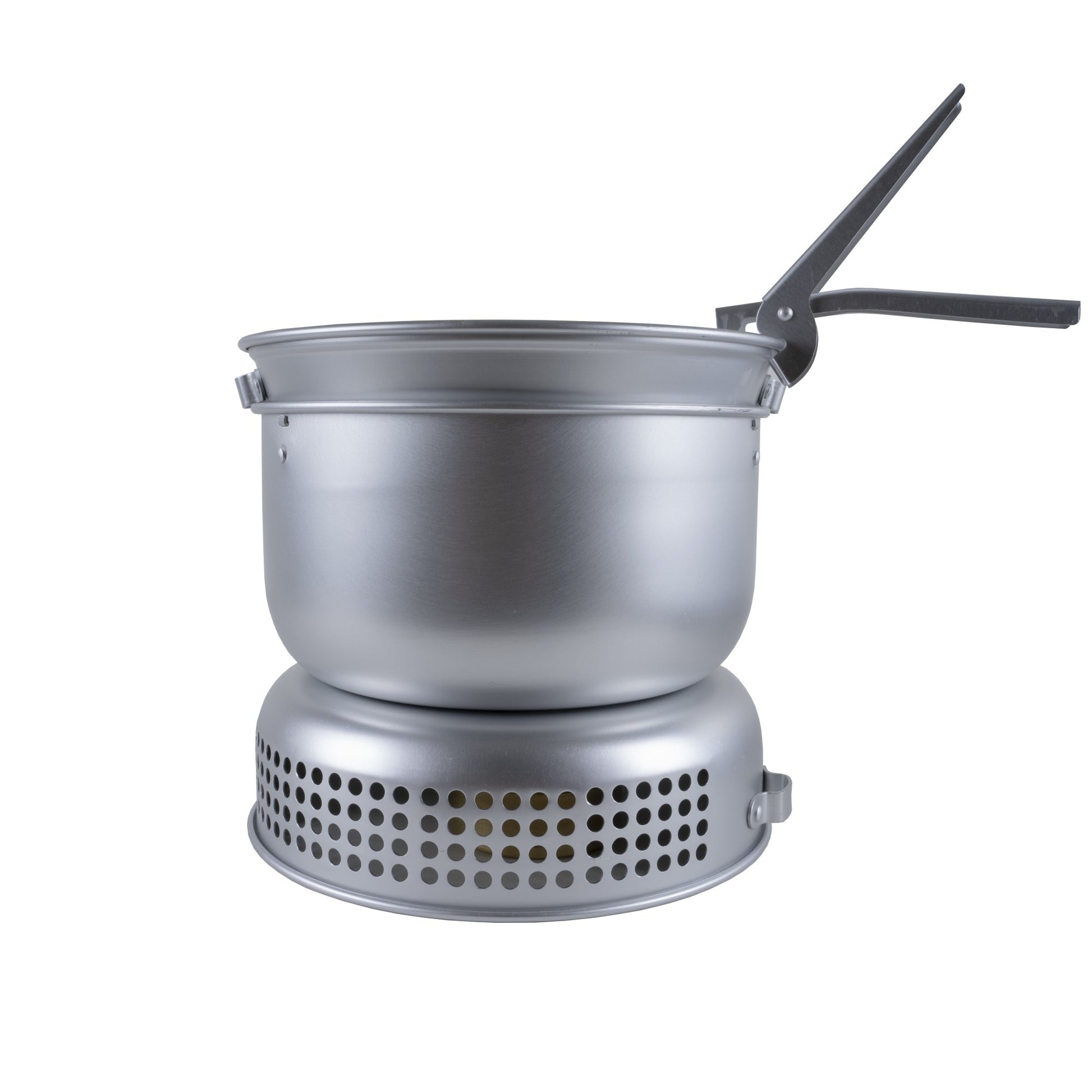 Juego de cocina de 9 piezas de aluminio plegable con tetera