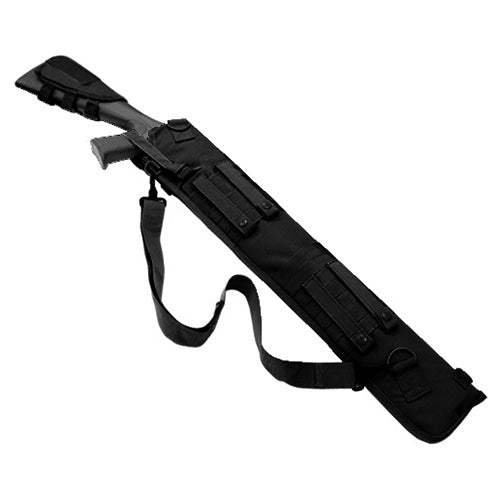 Funda para escopeta SHOTGUN con pasadores MOLLE en la parte trasera, correas PALS y anillas D en los laterales