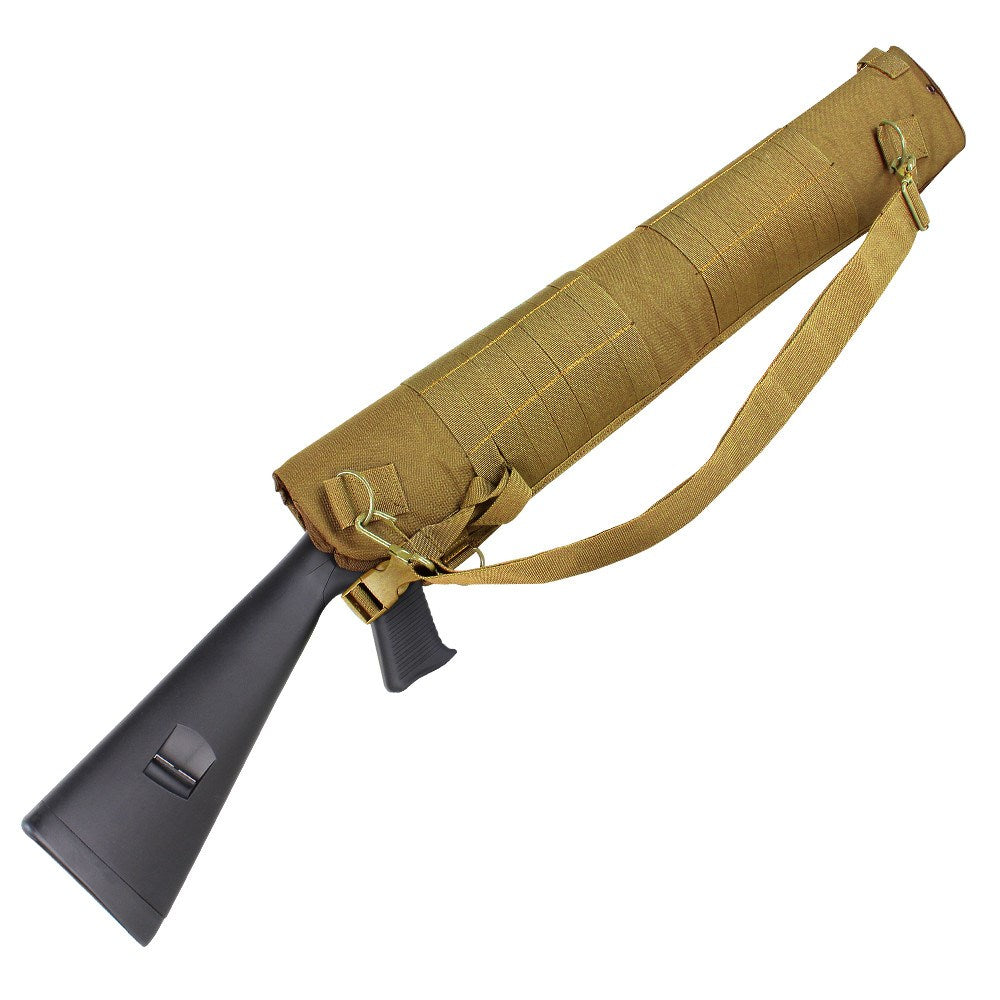 Funda para escopeta SHOTGUN con pasadores MOLLE en la parte trasera, correas PALS y anillas D en los laterales