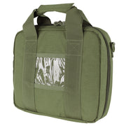 Bolsa para pistola verde pequeña acolchada