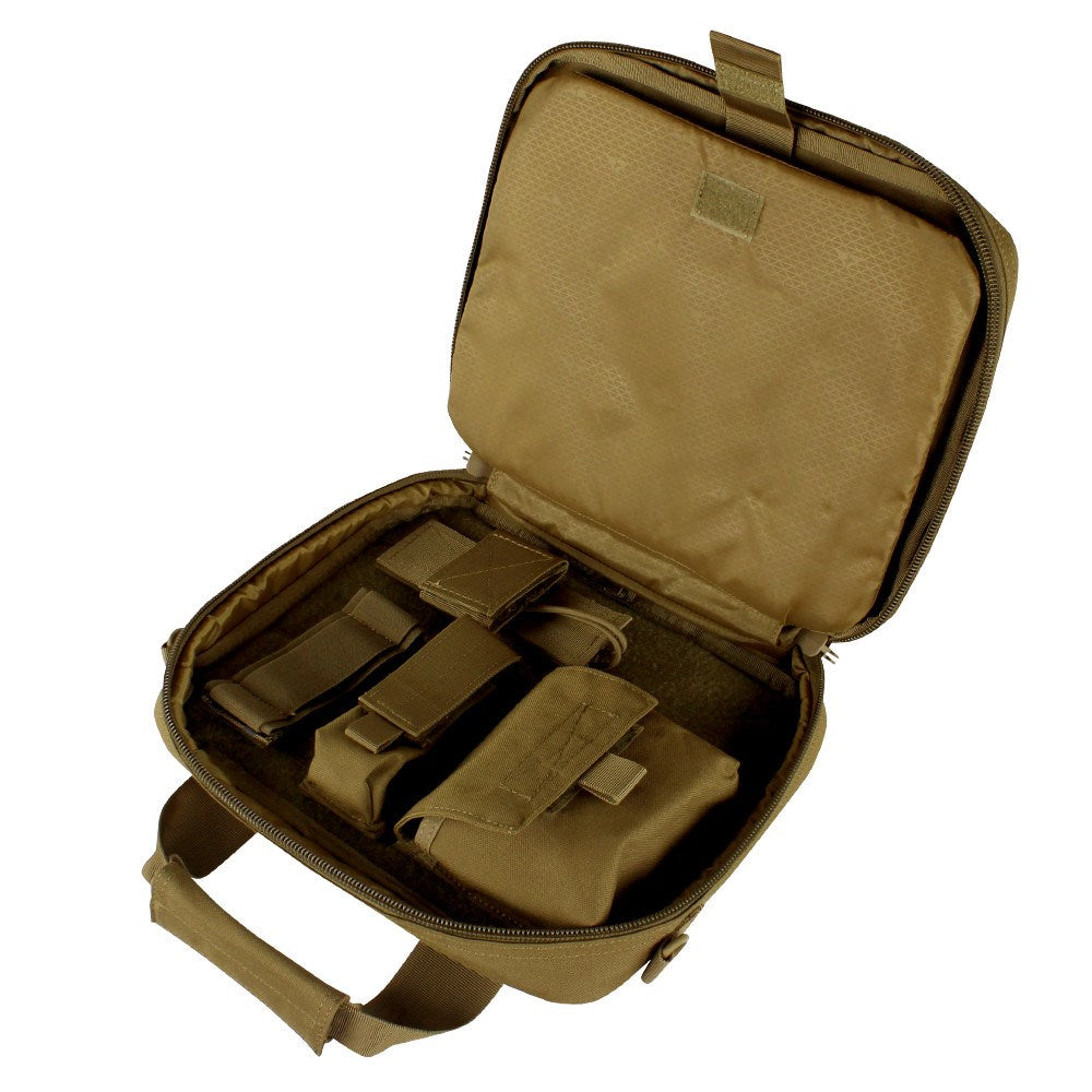 Bolsa para pistola verde pequeña acolchada