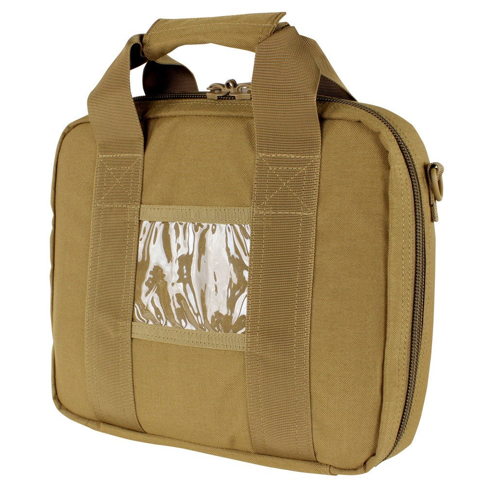 Bolsa para pistola verde pequeña acolchada